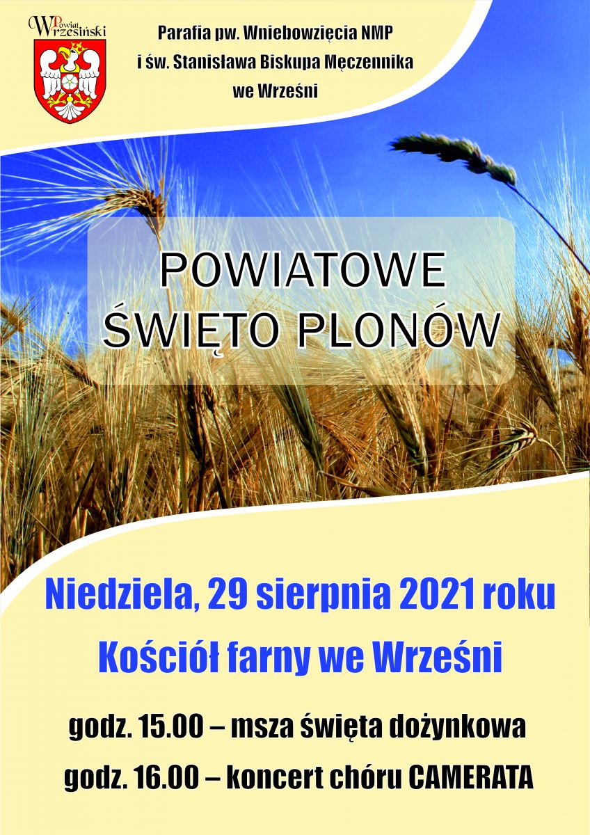 Plakat - msza dożynkowa