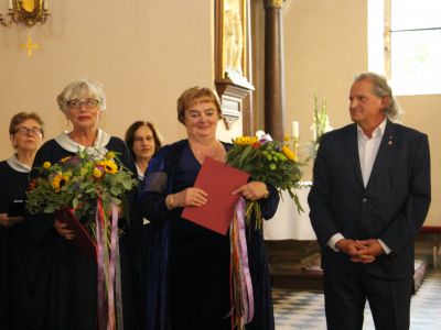 Danuta Torzewska, Domicela Cierpiszewska oraz starosta wrzesiński Dionizy Jaśniewicz