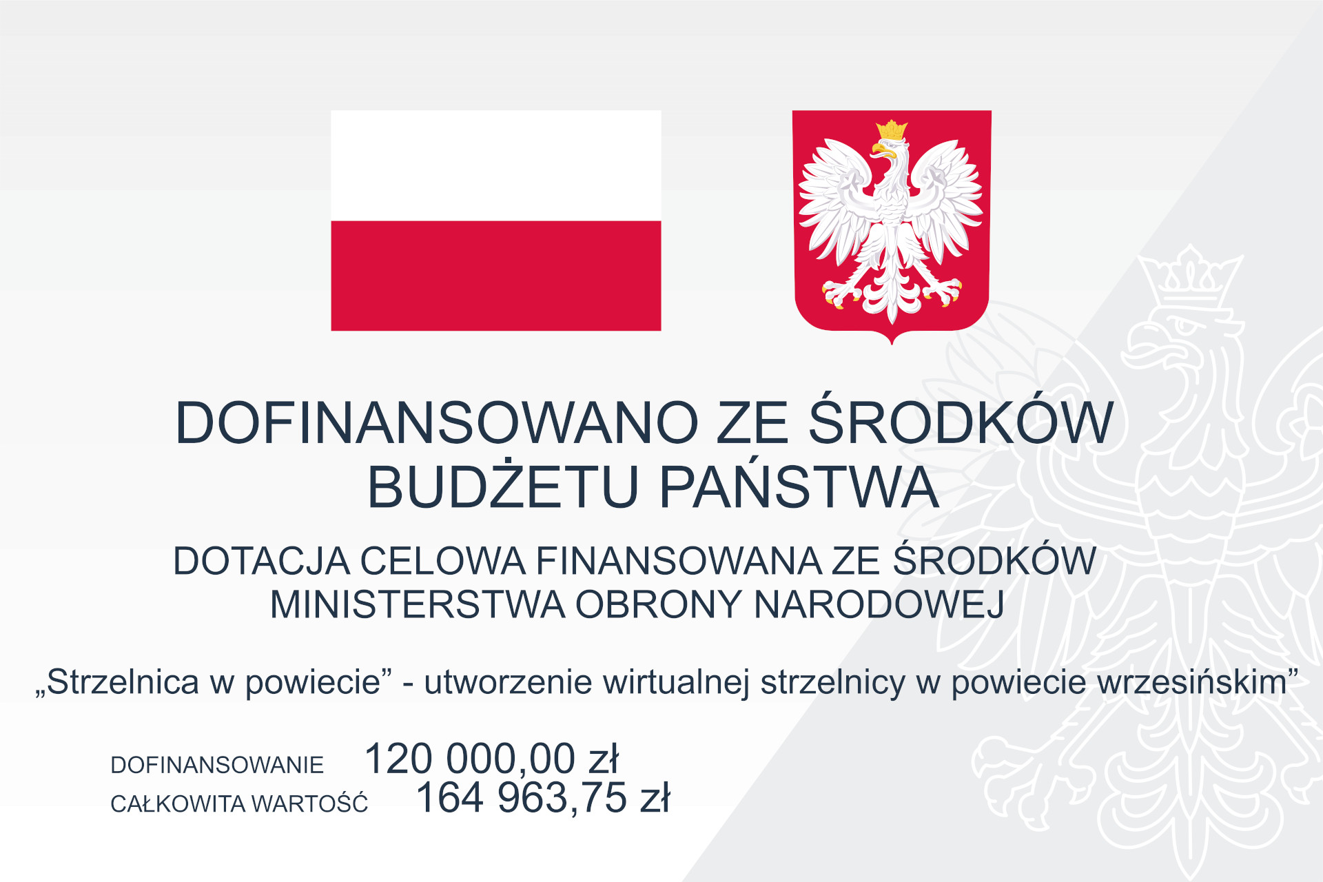 Projekt dotowany przez ministra obrony narodowej