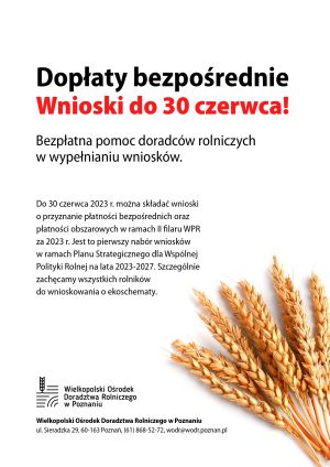 Dopłaty bezpośrednie - plakat 1