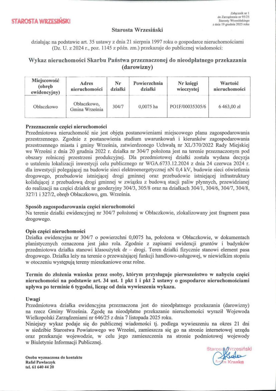 Wykaz - Obłaczkowo dz. 304_7