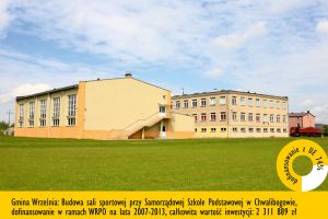 Gmina Września: Budowa sali sportowej przy SSP w Chwalibogowie