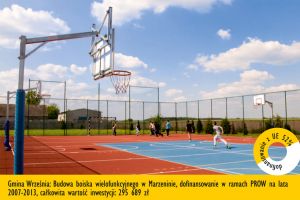 Gmina Września: Budowa boiska wielofunkcyjnego w Marzeninie