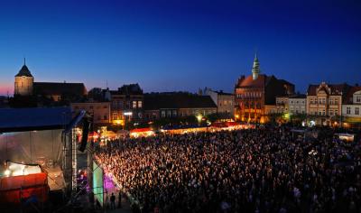 Wrzesiński rynek podczas imprezy plenerowej