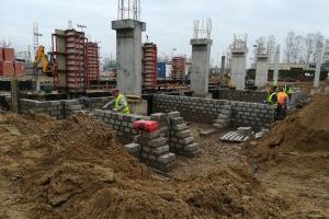 Pierwsze ściany fundamentowe - listopad 2018