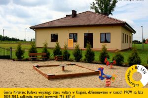 Gmina Miłosław: Budowa wiejskiego domu kultury w Książnie
