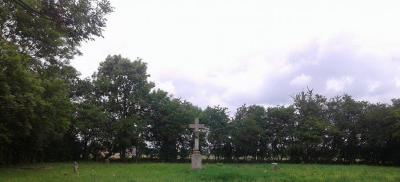 Krzyż na cmentarzu ewangelickim w Bierzglinie (stan obecny)