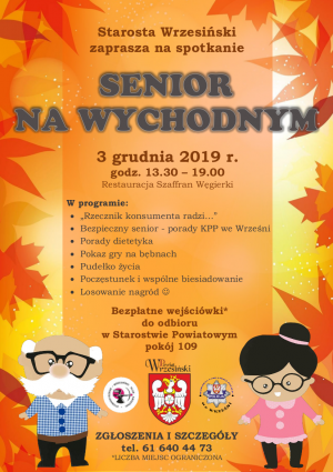 Plakat - Senior na wychodnym