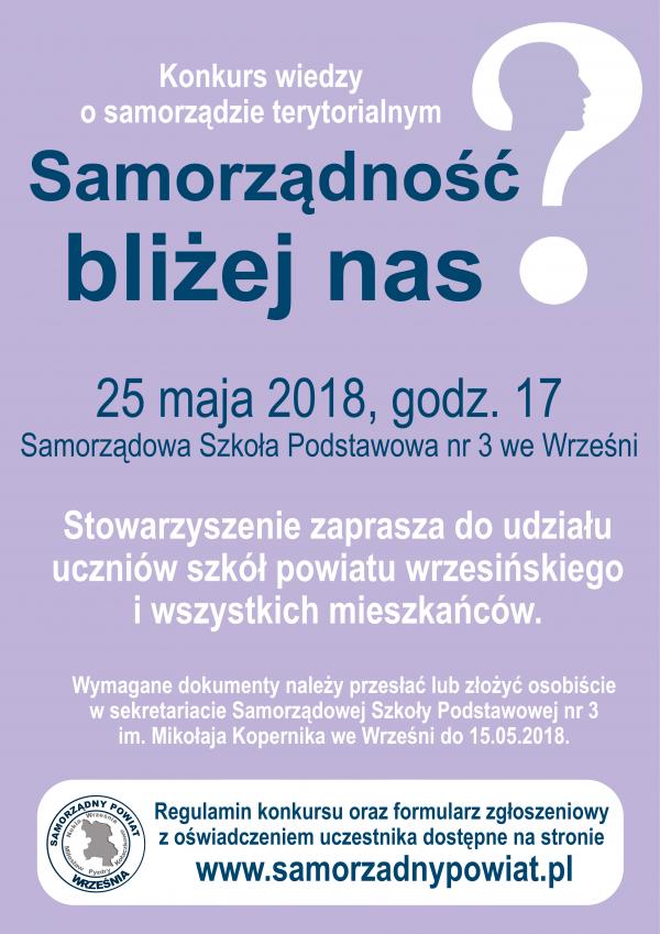 Konkurs Wiedzy o Samorządzie Powiatowym