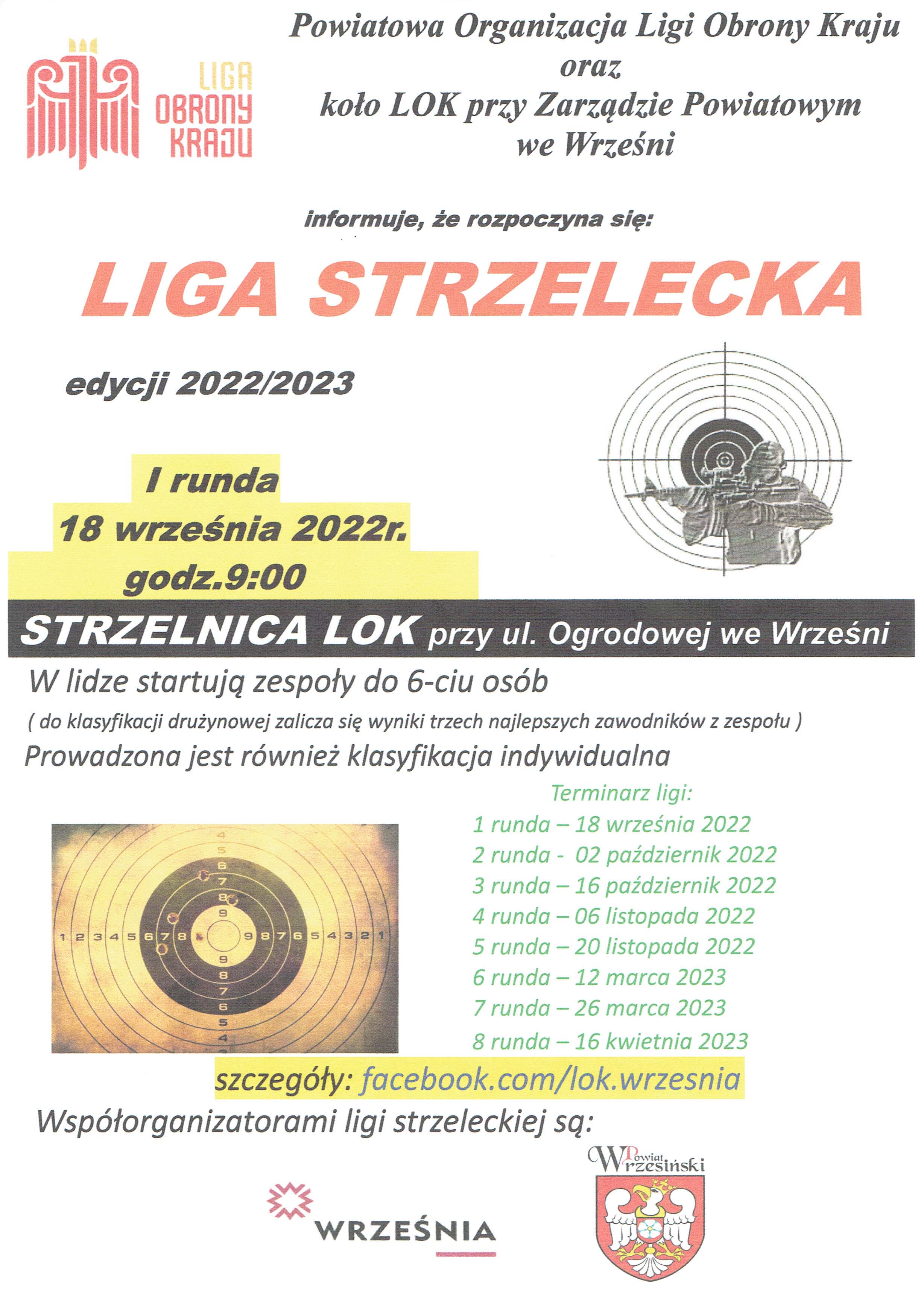 Liga strzelecka – plakat