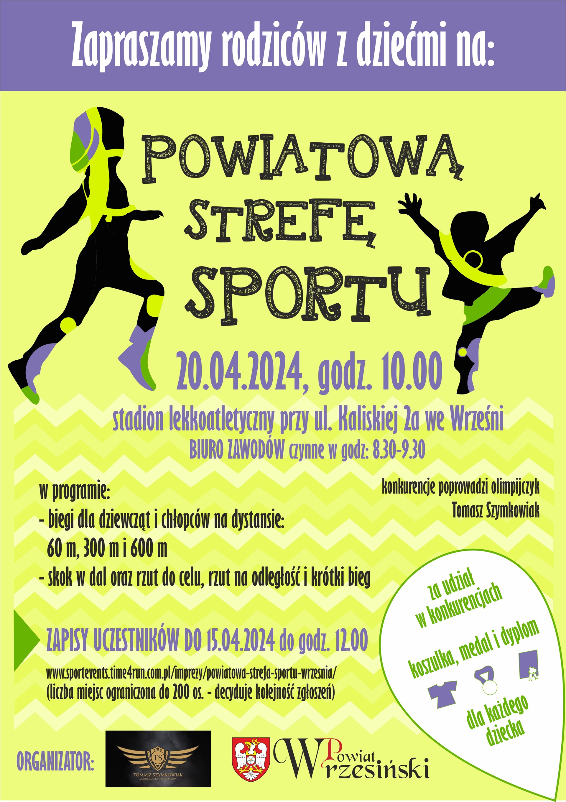 Powiatowa Strefa Sportu – Września 2024 plakat
