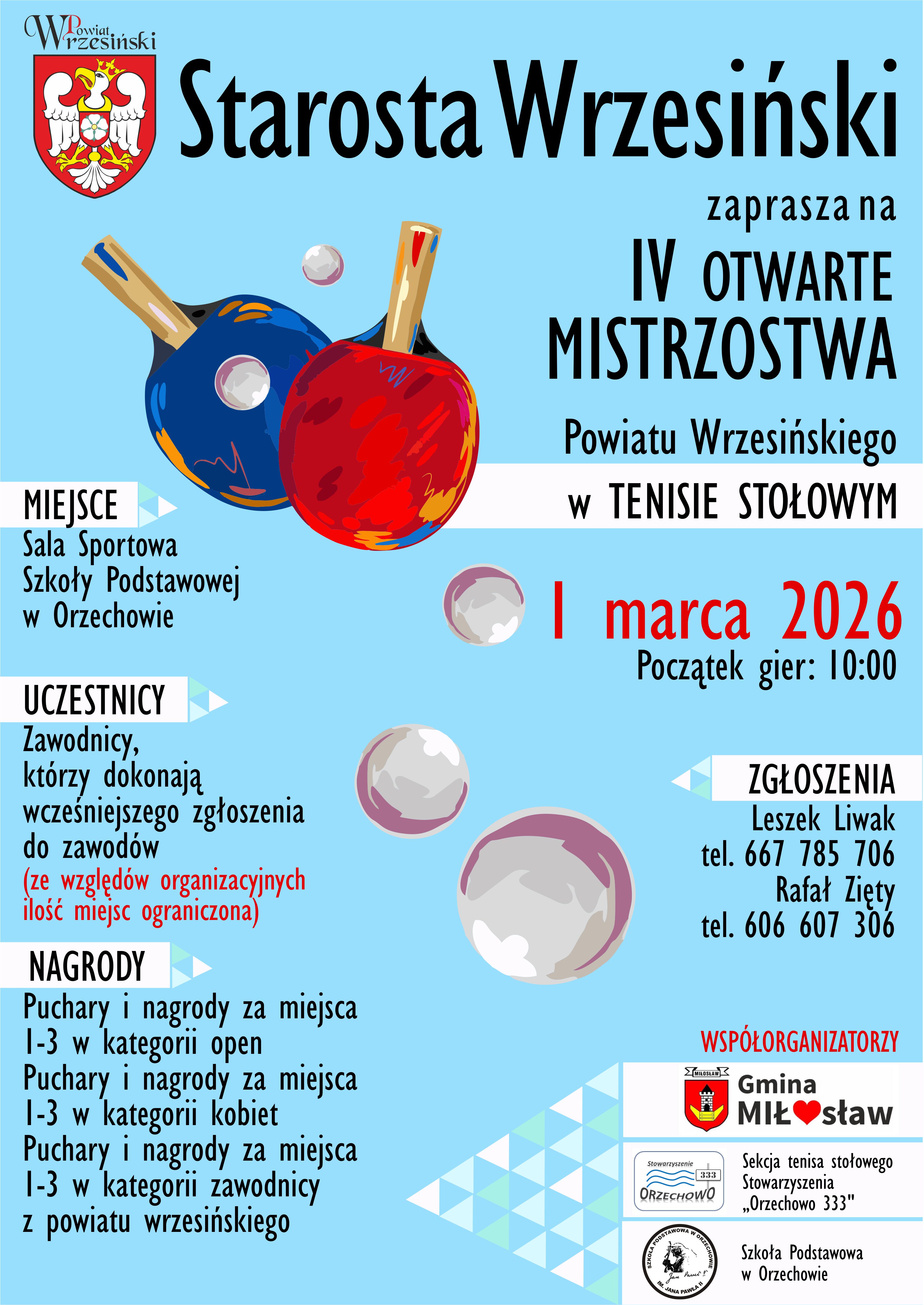 zaproszenie do zgłaszania sie na turniej