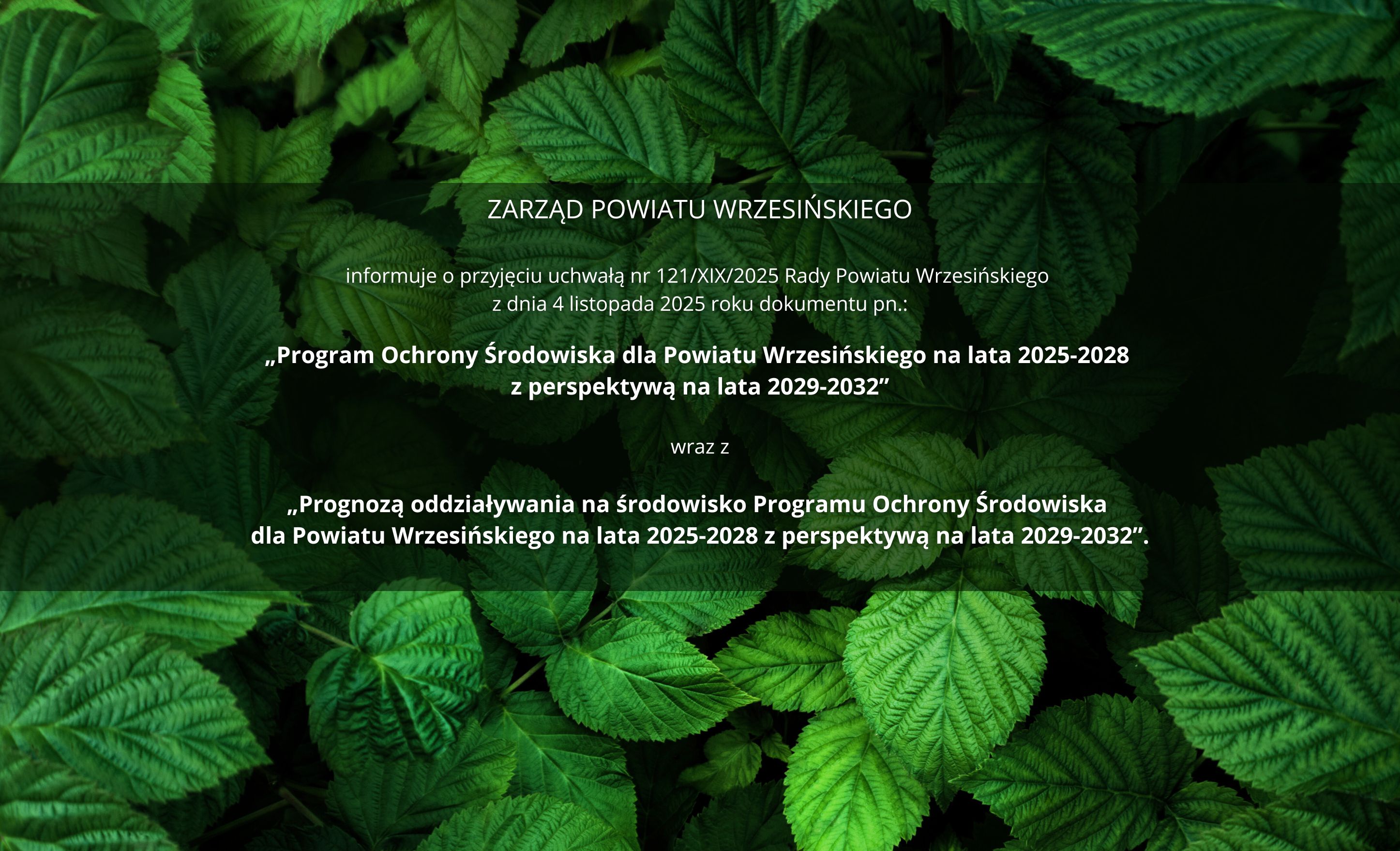 Program Ochrony Środowiska