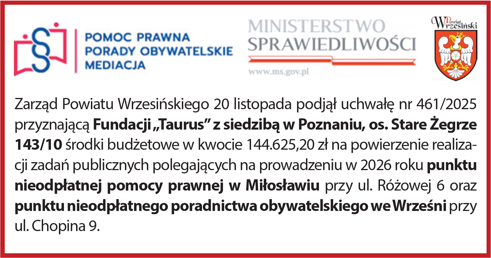 Punkty nieodpłatnej pomocy prawnej i poradnictwa obywatelskiego