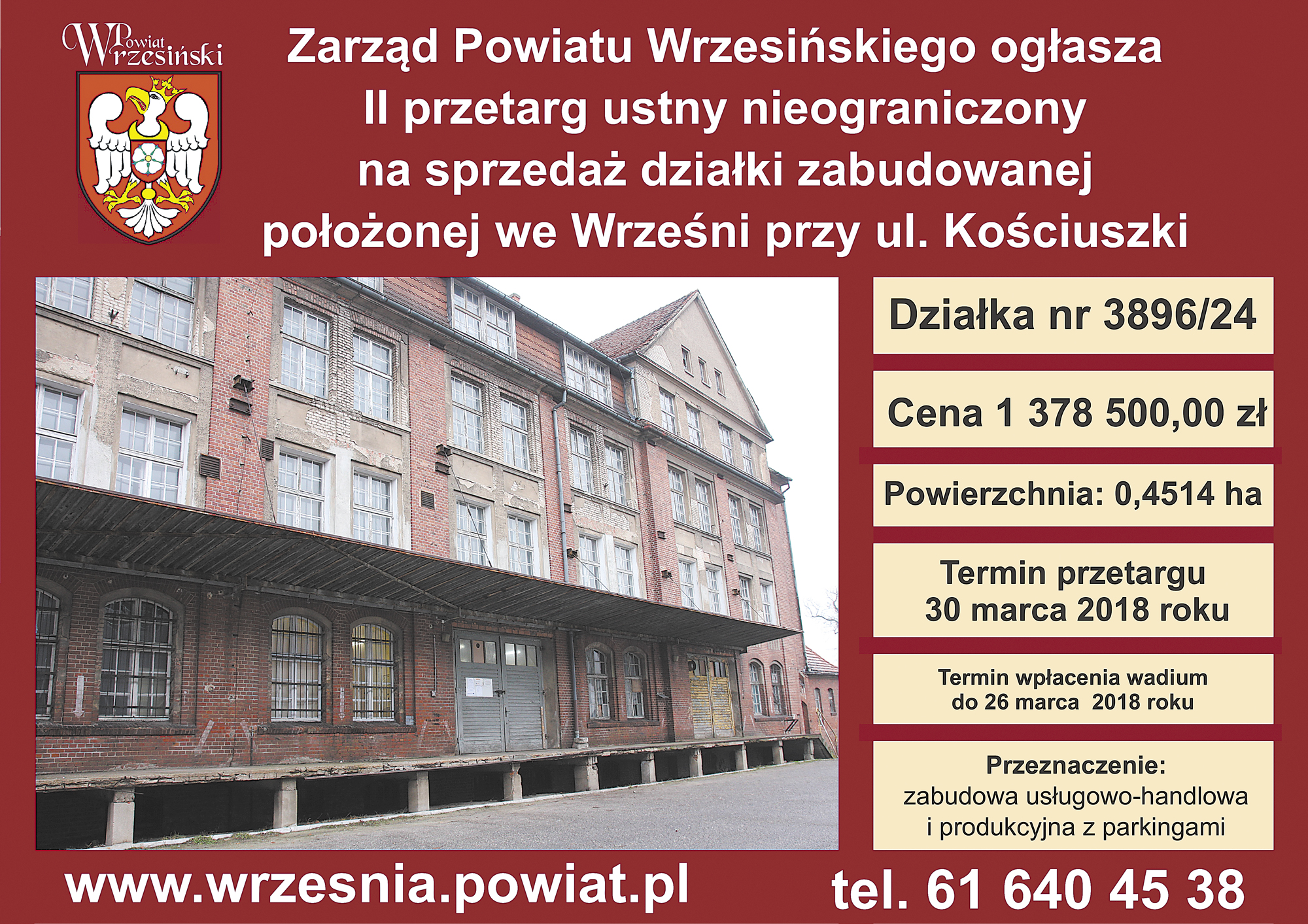 Ogłoszenie przetargu