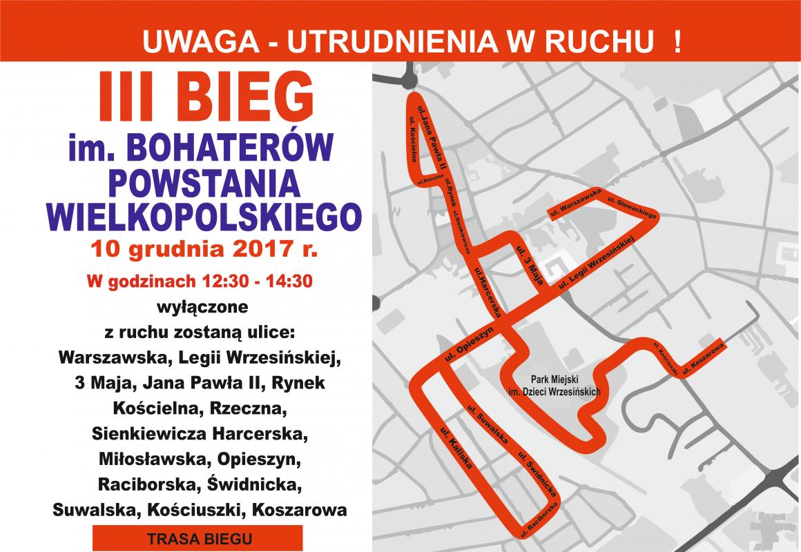 Mapa bieg im. Powstańców 2017