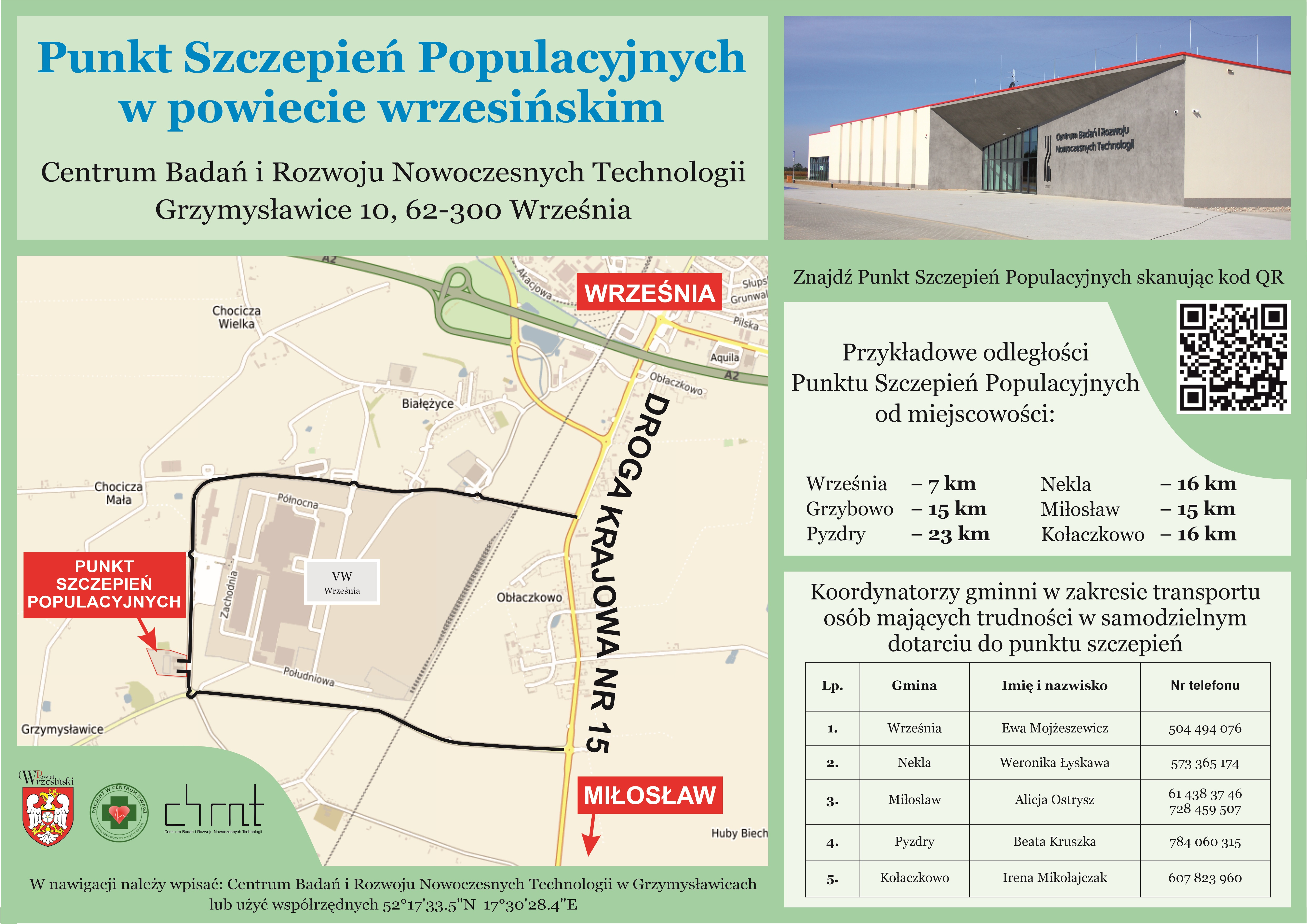 Dojazd do Punktu Szczepień Populacyjnych